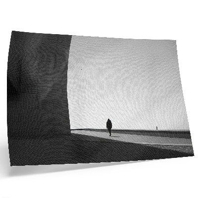 Väggposter Minimalistisk silhuett, starka skuggor, modernt utrymme