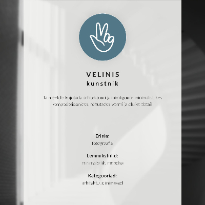 Väggposter Minimalistisk silhuett, starka skuggor, modernt utrymme