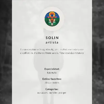 Poster häst mot en bakgrund av ormbunkar i en dimmig skog