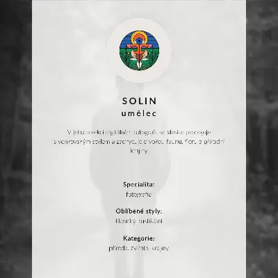 Poster minimalistisk komposition med renar på en kulle
