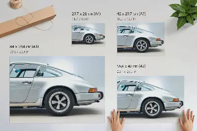 Väggposter klassisk sportbil i elegant och chic stil