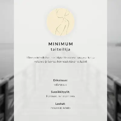 Väggposter person på en bänk vid havet i grå harmoni