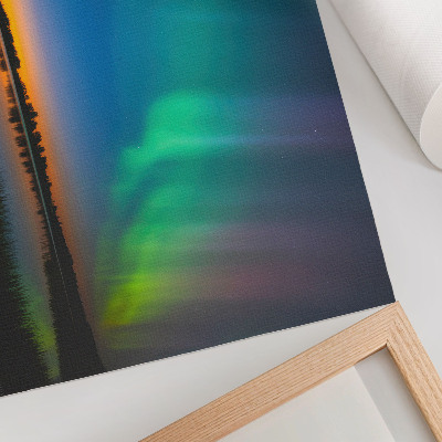 Poster Norrsken över sjön, en magisk atmosfär