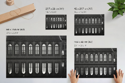 Väggposter Symmetri, reflektion, arkitektonisk elegans, harmoni