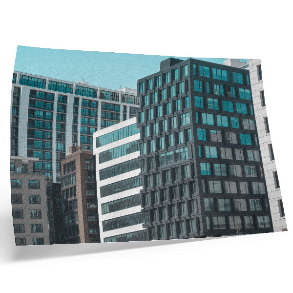 Väggposter Moderna byggnader glasgeometri harmoni
