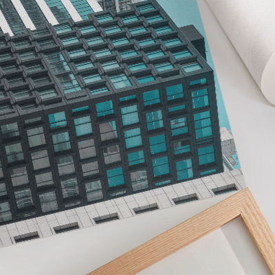 Väggposter Moderna byggnader glasgeometri harmoni