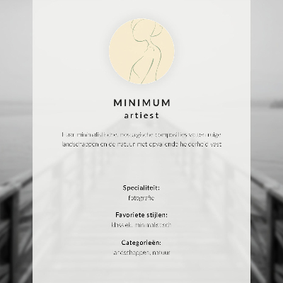 Väggposter En ensam figur på en pir i dimman