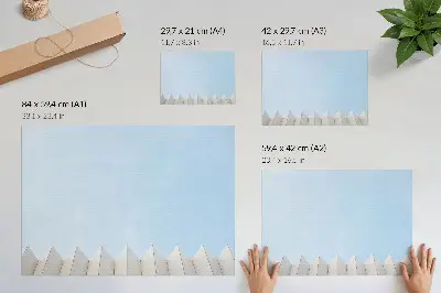 Poster modern arkitektur med minimalistiska linjer