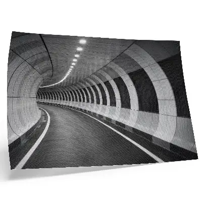 Modern geometrisk rumstunnel poster till sovrum