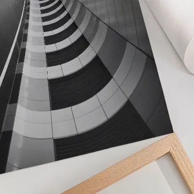 Modern geometrisk rumstunnel poster till sovrum