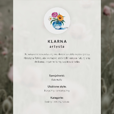 Stilren väggposter Rosa dahlia och gröna blad modern komposition