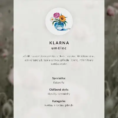 Väggposter Rosa dahlia och gröna blad modern komposition