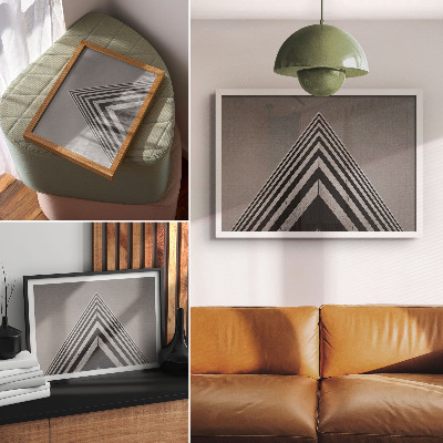 Stilren väggposter Symmetri, linjer, monokromatism, dynamisk komposition