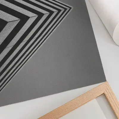 Stilren väggposter med motiv av symmetri, linjer, monokromatism och dynamisk komposition