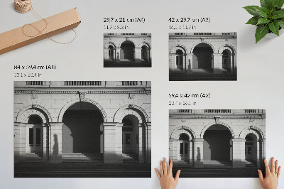 Poster till sovrum Elegant arkitektur klassiska valv skuggor