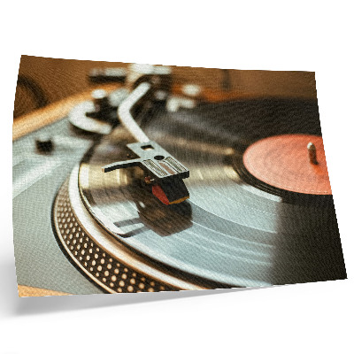 Poster till sovrum Nostalgisk vintage grammofon med musikalisk atmosfär