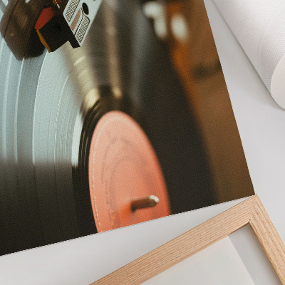 Poster till sovrum Nostalgisk vintage grammofon med musikalisk atmosfär