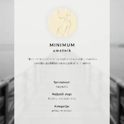 Väggposter minimalistiskt vinterlandskap med träd