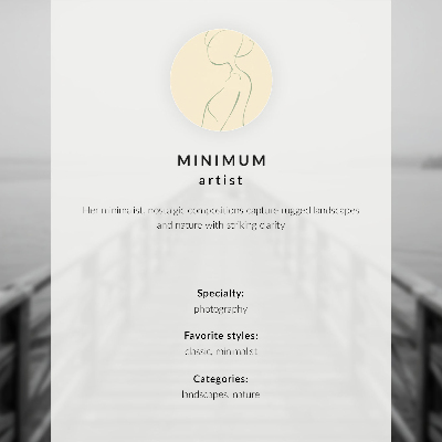 Stilren väggposter Minimalistiskt vinterträdlandskapsmotiv med harmoni