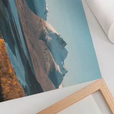 Pittoreska berg och färgglad höst poster till sovrummet