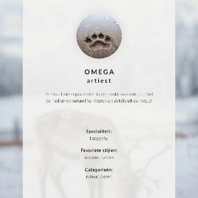 Poster Varg i rörelse vild landskap natur
