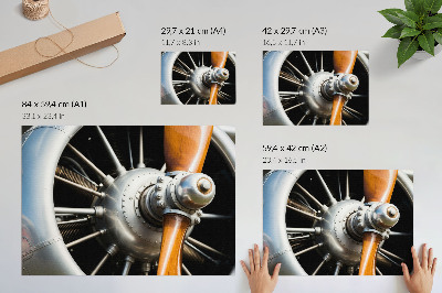 Väggposter Metallpropellerelement industriellt utseende