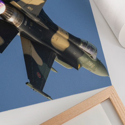 Poster till sovrum Jetplan intensiva färger himmel