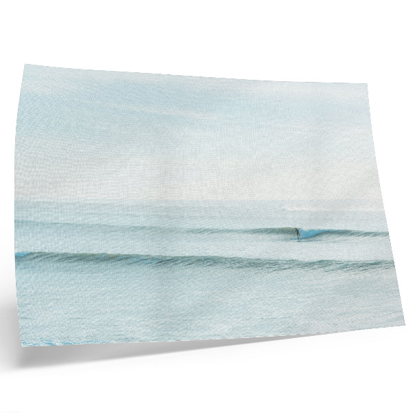Väggposter Havsvågor surfare lugn minimalistisk