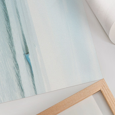 Väggposter Havsvågor surfare lugn minimalistisk