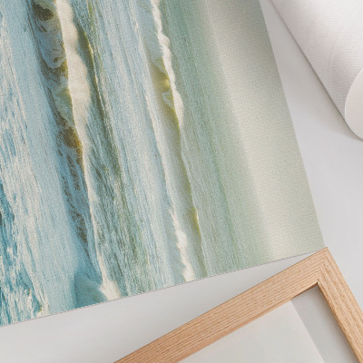 Stilren väggposter Hav, vågor, man, strand, natur, dynamik