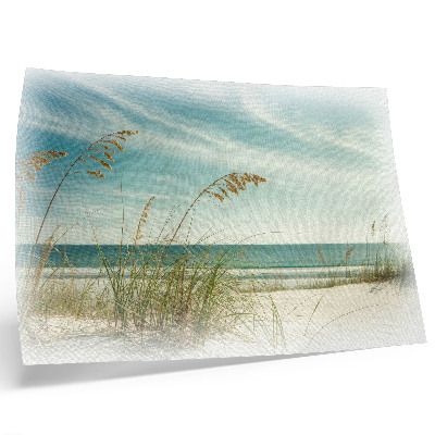 Poster strandgräs hav himmel fred