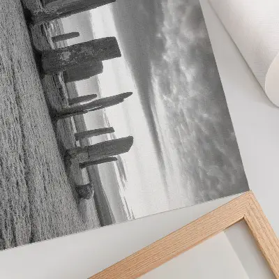 Poster råa stenar i en mystisk cirkel för fredsreflektion