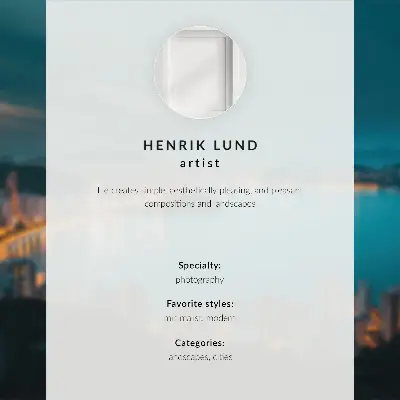 Väggposter nattutsikt över stad och vatten med lysande skyskrapor
