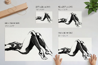 Väggposter Svartvita abstraktioner harmoni modernitet