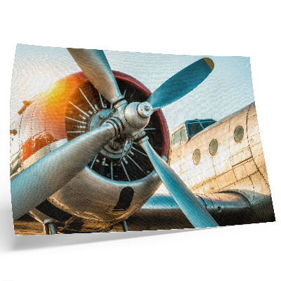 Poster till sovrum En bild av en flygplansmotor, teknologi och modernitet