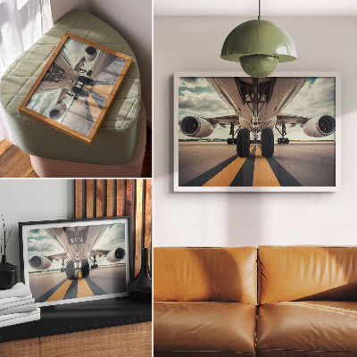 Stilren väggposter Flygplanslandningsställ detaljhandel sky dynamics