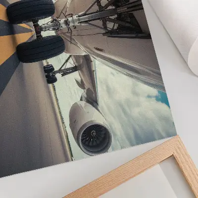 Väggposter detaljbild av flygplanslandningsställ från Sky Dynamics