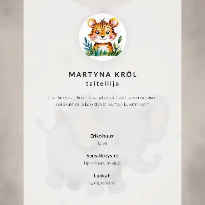 Poster hundillustration i mysiga och varma färger med detaljrikedom