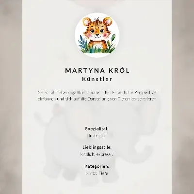 Poster hundillustration i mysiga och varma färger med detaljrikedom