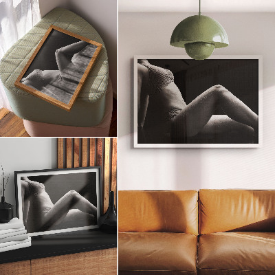 Väggposter Svartvit estetik med en harmonisk komposition