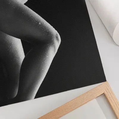 Väggposter svartvitt motiv med harmonisk komposition
