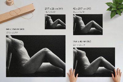 Väggposter Svartvit estetik med en harmonisk komposition