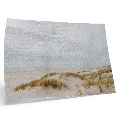 Poster till sovrum Sandstrand minimalism utrymme fred