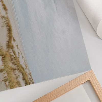 Poster till sovrum Sandstrand minimalism utrymme fred