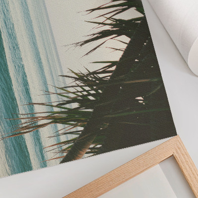 Poster till sovrum strand surfing vågor palm naturlighet fred