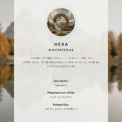 Väggposter Bergsväg mystisk dimma utrymme