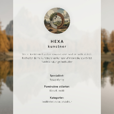 Väggposter Bergsväg mystisk dimma utrymme