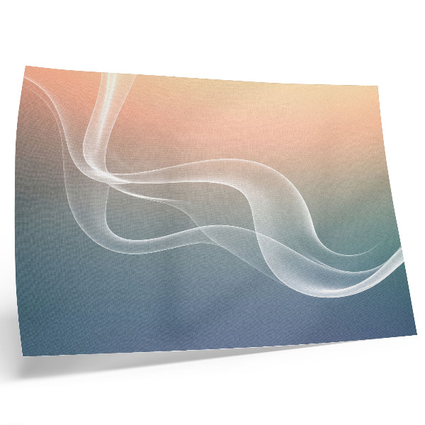 Poster till sovrum Pastellvågor subtil elegans harmoni