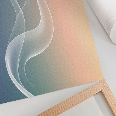 Poster till sovrum Pastellvågor subtil elegans harmoni