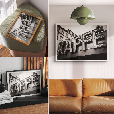 Väggposter Neon minimalistisk urban stilram
